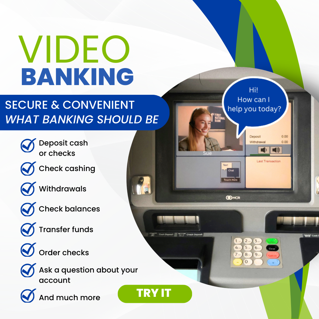 Video banking services