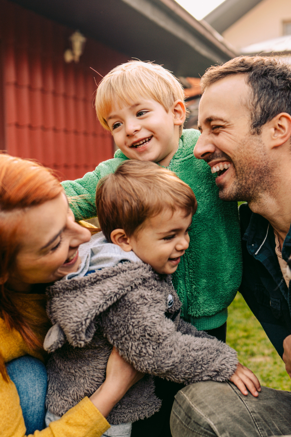 family in fall